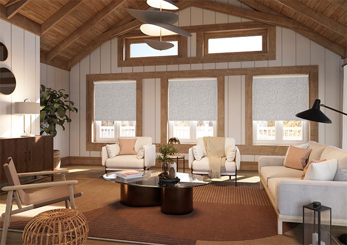 Balmy Palms (Blackout), Grey Whisp - Roller Blind - Image 7